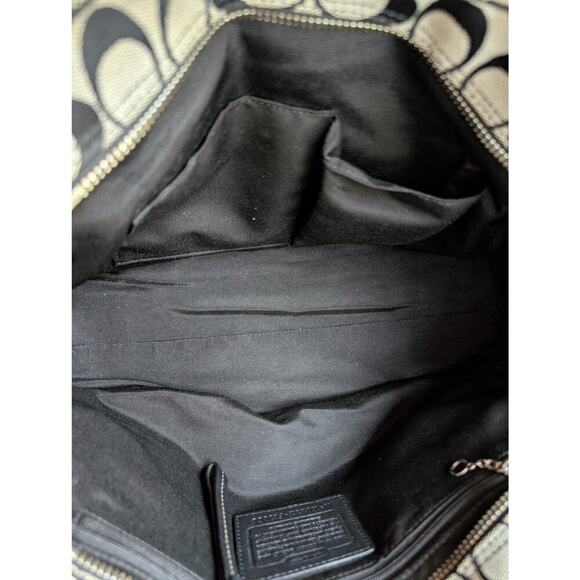 Coach Hampton Gray Canvas Tote Bag Authentic - Picture 5 of 10